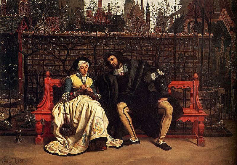 James Joseph Jacques Tissot Faust and Marguerite in the Garden china oil painting image